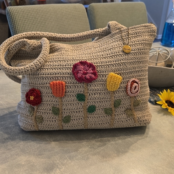 The Sak Cream and Red Floral Tote Bag - Picture 6 of 14